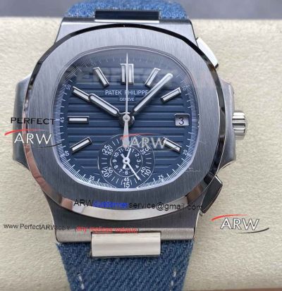 3KF Patek Philippe Nautilus 5980 Blue Dial Stainless Steel Super Clone Watch